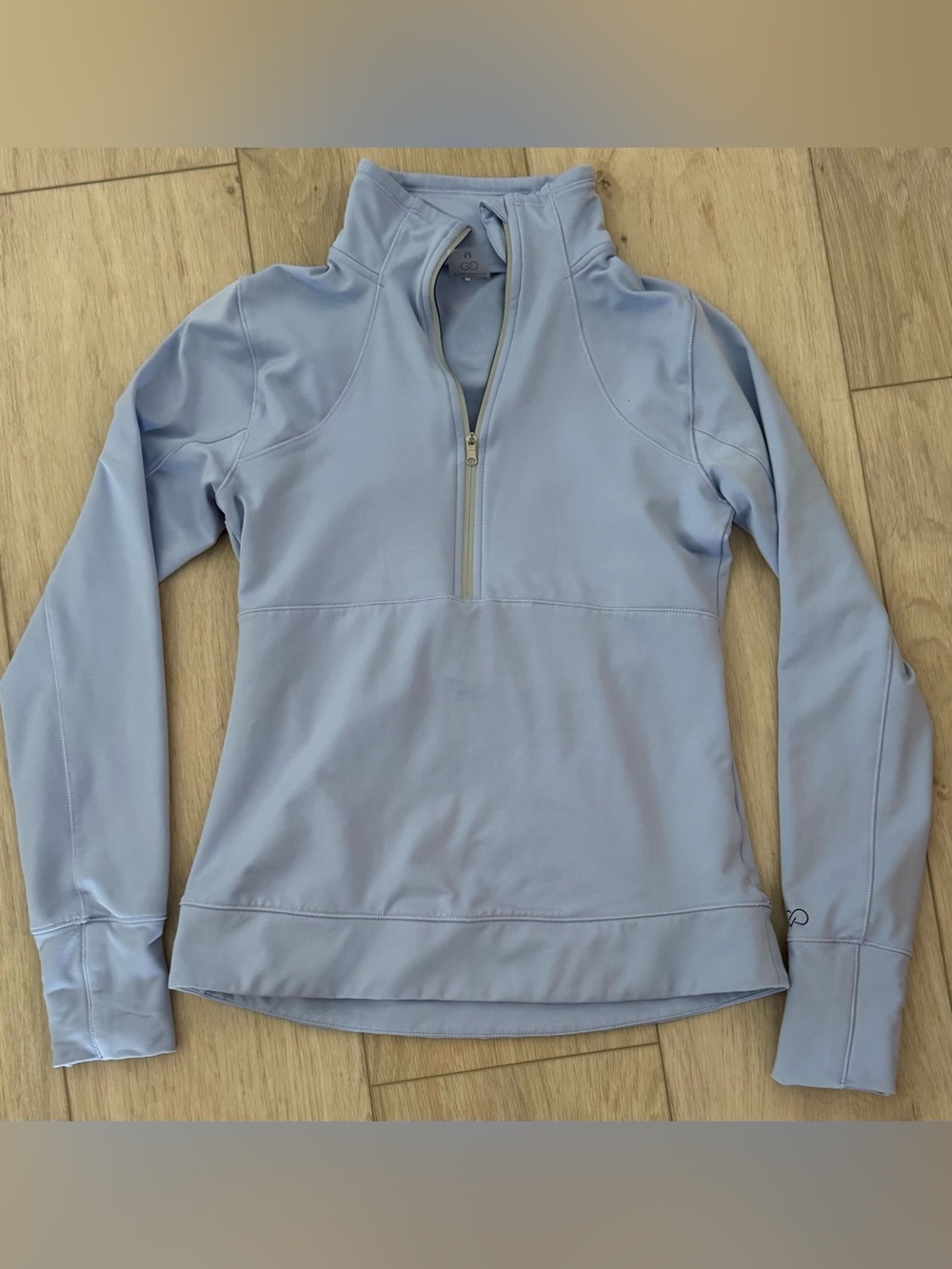 Calia by Carrie Underwood Medium womens blue 1/2 zip pullover athletic top shirt